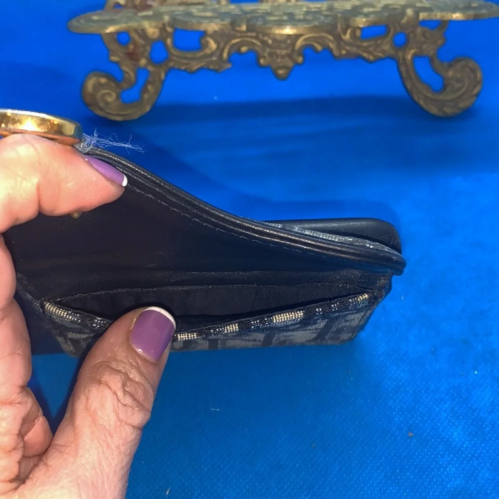 CHRISTIAN DIOR Trotter  Oblique‎ Calfskin Saddle iPhone Blue